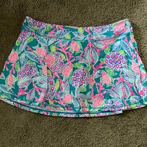 Lilly Pulitzer Aila Maldives Green Turtle Wave skort size xl